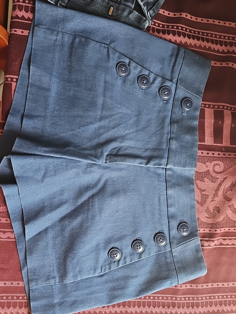 Loft Riviera Short With Button-Accent High-Waist Shorts Size 0